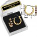 Forever Gold Birthstone Hoop Earrings - January E127BG-01 106314